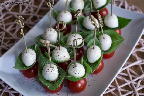 Tomate Mozzarella Spieße Fingerfood