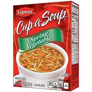 Lipton Cup A Soup Instant Soup Spring Vegetable 1 9 Oz Amazon Ca Grocery