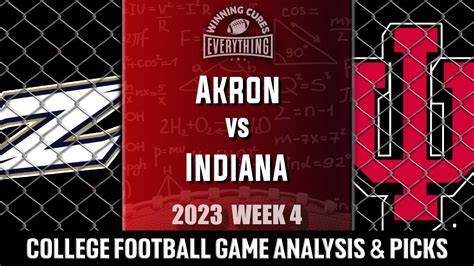 Akron Vs Indiana Picks Prediction Against The Spread 2023 College