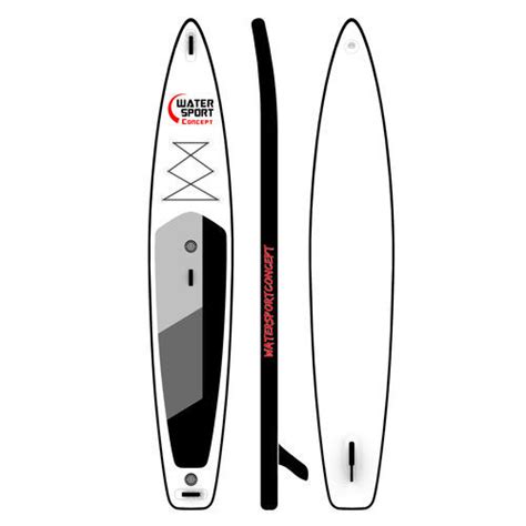 Stand Up Paddle Gonflable Black Watersport Concept De Race