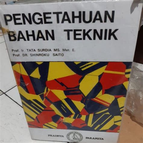 Jual PENGETAHUAN BAHAN TEKNIK Tata Surdia Shopee Indonesia