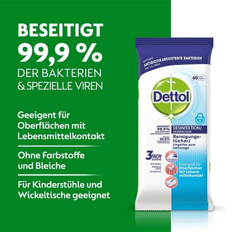 Dettol Desinfektion Reinigungs Tücher 60 St Shop Apotheke