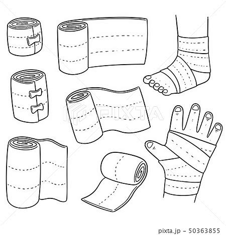 Vector Set Of Medical Bandage Pixta