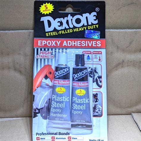 Jual Lem Besi Dextone 5 Menit Heavy Duty Plastic Steel Epoxy Original