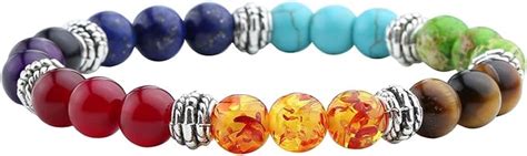 Amazon Jovivi Chakras Bracelet Reiki Natural Gemstone Healing