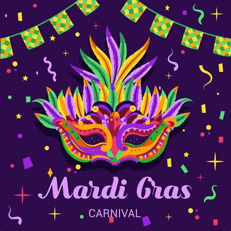 Carte D Invitation Une F Te De Carnaval Masque Traditionnel Avec