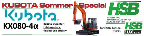 Kubota Kx Sommer Special Hsb Handels Und Servicegesellschaft