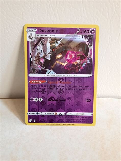 Dusknoir Brilliant Stars Reverse Holo Rare Pok Mon Card Ebay