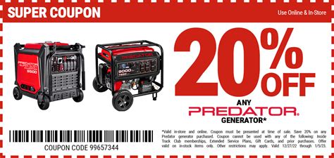 Generator Days 12 27 22 1 5 23 Harbor Freight Coupons