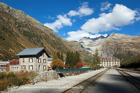 Bild Bahnhof Gletsch Schienenverkehr Schweiz Ch