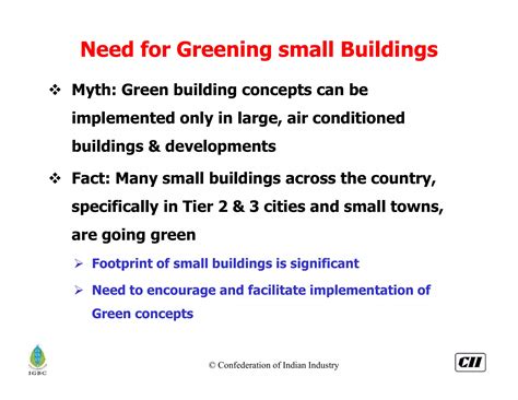 Presentation On Igbc Green Service Buildings Rating System Ppt