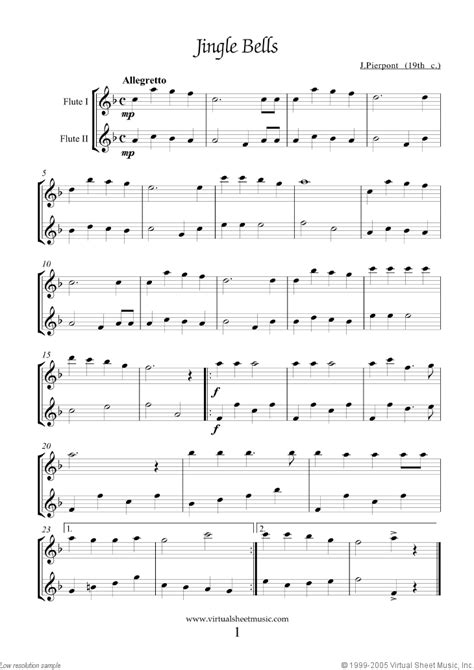 Jingle Bells Sheet Music Flute