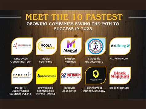 Meet The 10 Fastest Growing Companies Paving The Path To Success In