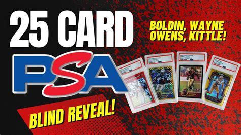 PSA Blind Reveal 25 Card Submission Return NFL Special YouTube