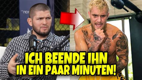 Khabib Spricht Brutal Ehrlich Ber Mega Kampf Gegen Jake Paul Youtube