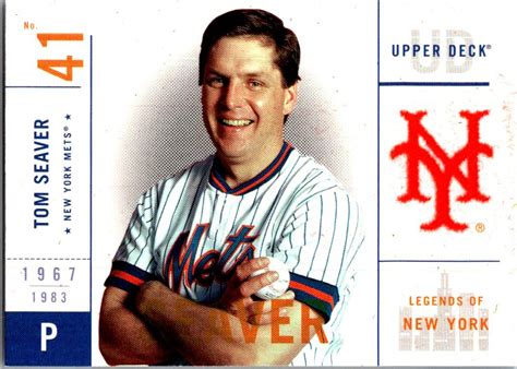 Upper Deck Legends Of New York Tom Seaver Near Mint Ebay