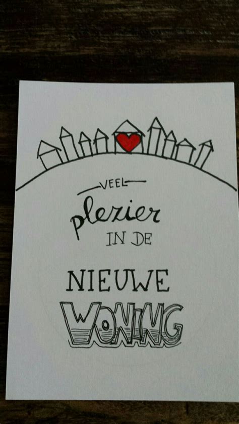 Handlettering Nieuwe Woning Kaarten Maken Handletteren