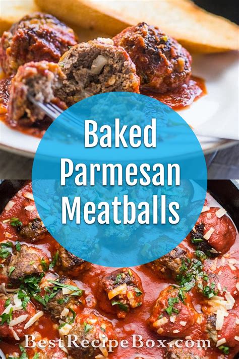 Baked Parmesan Meatballs Recipe Easy Appetizer Best Recip