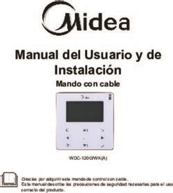 Manual del Usuario y de Instalación Mando con cable Midea