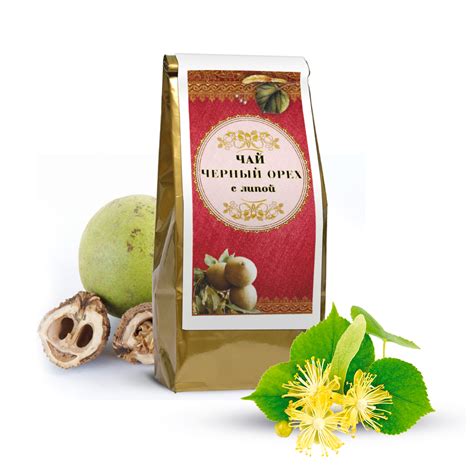 Чай с чёрным орехом с липой травяной купить в Москве, цена от 150 руб ...