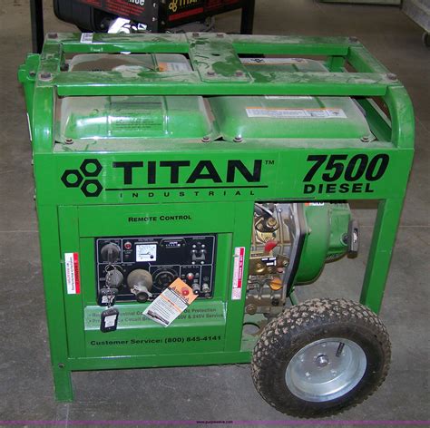 Titan 7500 Diesel Generator In Phillipsburg Ks Item 7299 Sold Purple Wave