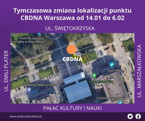 Tymczasowa Zmiana Lokalizacji Punktu CBDNA W Warszawie Przy PKiN