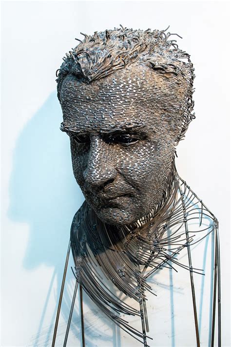 Wire Sculpture By Darius Hulea Is A Modern Twist On The Portrait Bust