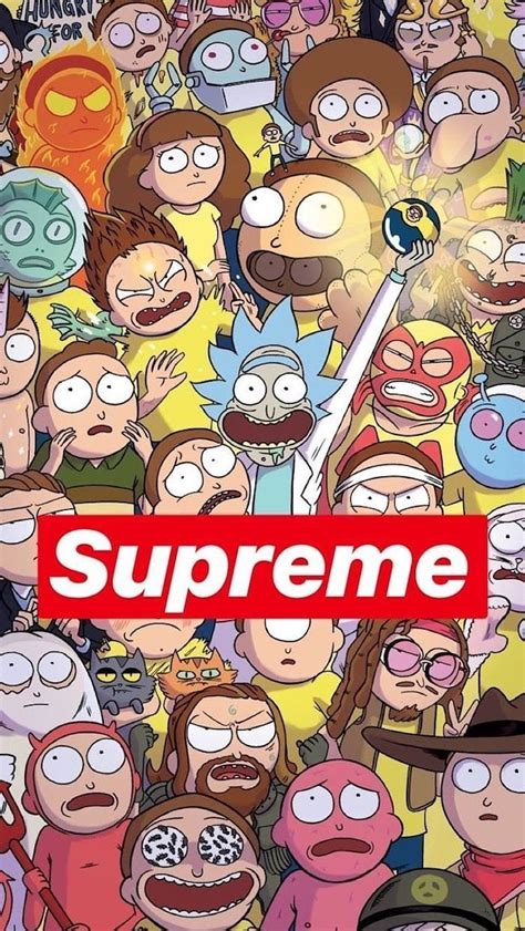 idées d swag à utiliser comme fond d écran cool Supreme Rick And