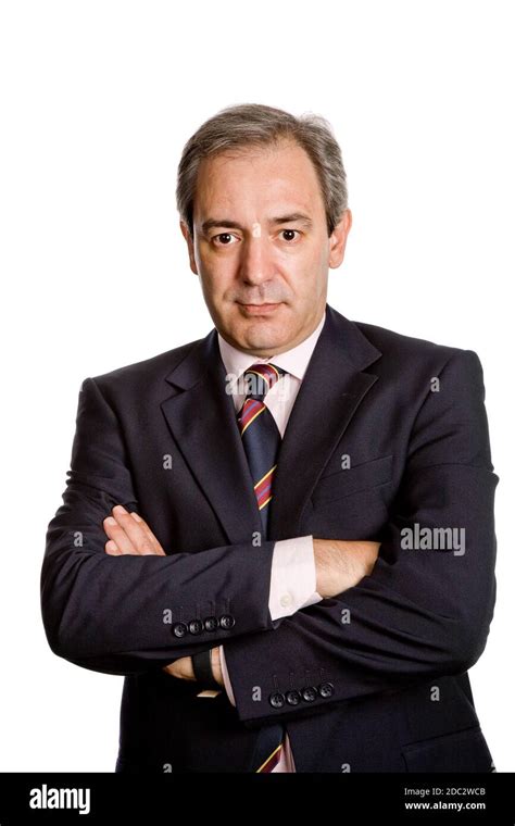 Mature Business Man Portrait In White Background Stock Photo Alamy