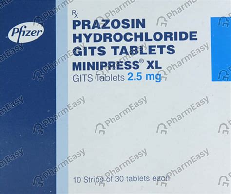 Minipress Xl 25 Mg Tablet 30 Uses Side Effects Price And Dosage