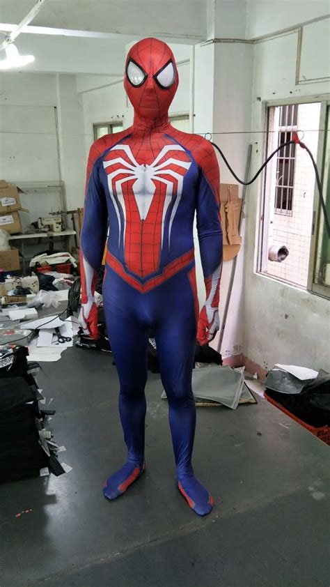 New Ps Insomniac Spiderman Suit D Print Spandex Games Spidey Cosplay