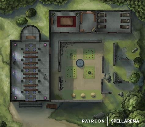 Ruined Monastery Spellarena Map Atlas In 2024 Fantasy Town Best