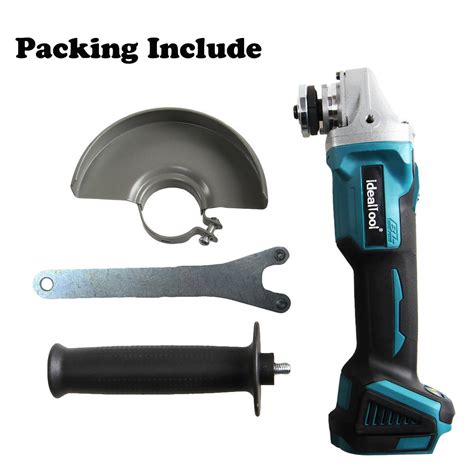 18V 125mm Brushless Cordless Impact Angle Grinder Variable Speed For