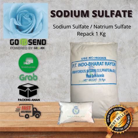 Jual Sodium Sulfate Natrium Sulfate Na2SO4 1 Kg Shopee Indonesia