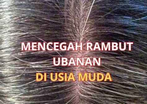 Penyebab Rambut Ubanan Di Usia Muda Begini Cara Mencegahnya