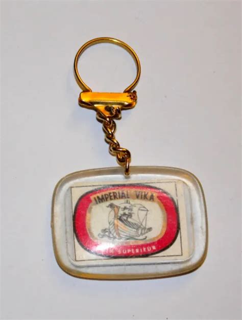 Ancien Porte Cl Clef Publicitaire Imperial Vika Vin Su X Cm Vintage