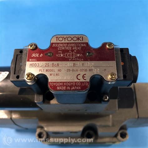 Toyooki Kogyo HDD3 C 2S BcA 2 06B LYD2 Solenoid Valve IMS Supply