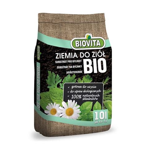 Ziemia BIO do wysiewu pikowania ziół i warzyw 10 l BIOVITA Sklep