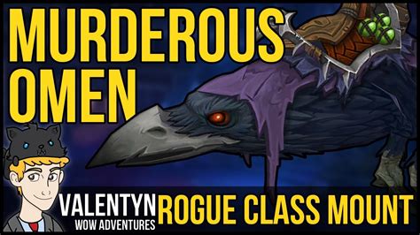 Warcraft Legion Rogue Class Mount Murderous Omen Unlocked Youtube