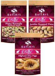 Soft Art Dry Fruits Combo Of Pista Kernels Jumbo Pista Anjeer 100g