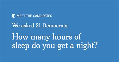 2020 Democrats on Their Sleep - The New York Times