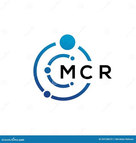 Mcr Letter Technology Logo Design On White Background Mcr Creative