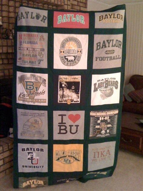 Pin By Baylor University On Baylor In Your Home Baylor Tshirt Quilt