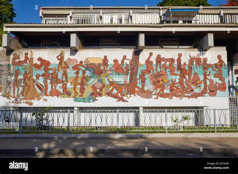mural   ministry  finance building port vila efate island