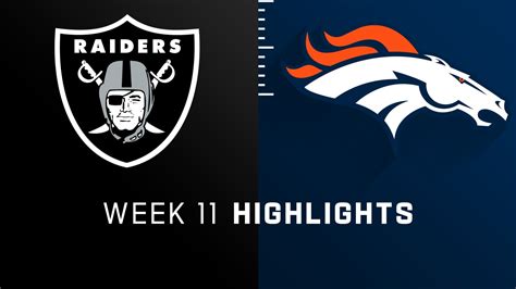 Las Vegas Raiders Vs Denver Broncos Highlights Week 11