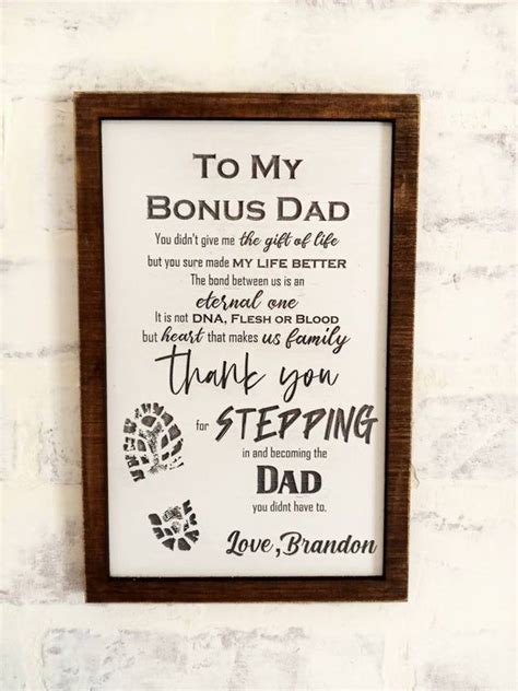 Bonus Dad Gift Stepfather Gift Fathers Day Gift The Dad You Didnt