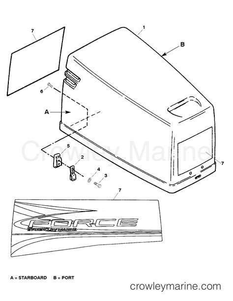 Cowl Assembly Top Outboard H Sd Elpt Crowley Marine