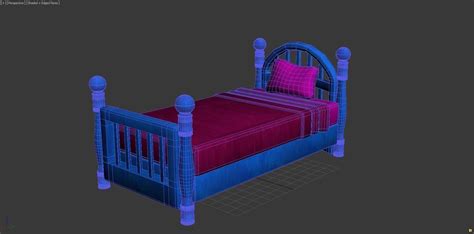 Cartoon Bed 3d Model Cgtrader