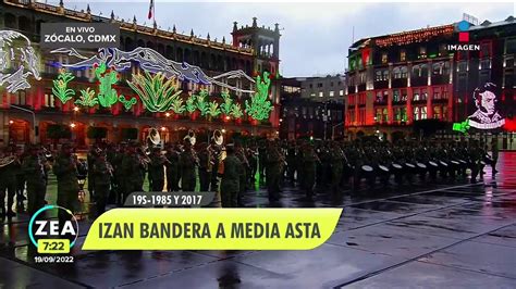 Izan la bandera a media asta por las víctimas de los sismos de 1985 y