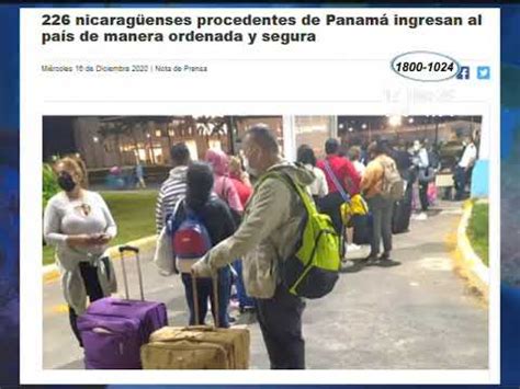 Al Menos Mil Nicarag Enses Han Retornado Al Pa S Por La Pandemia